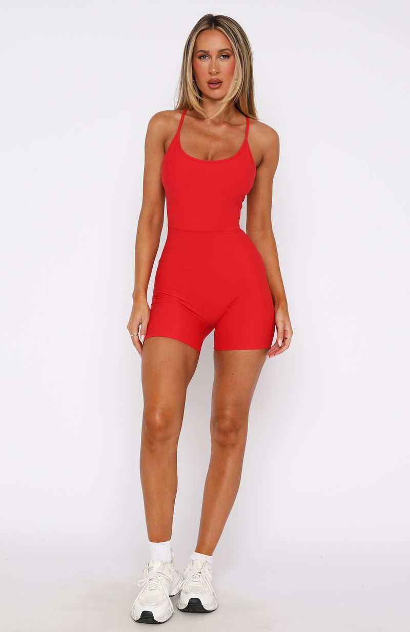 Power To You Playsuit Red
