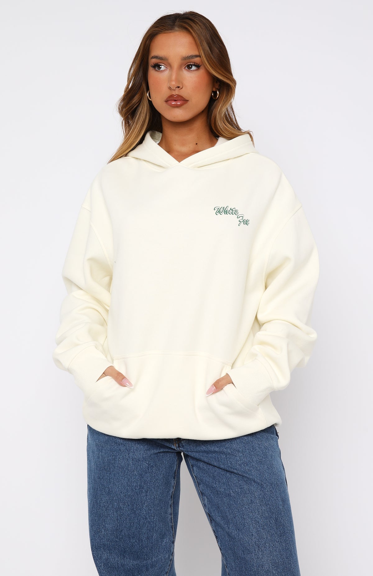 Self Love Always Oversized Hoodie Cream