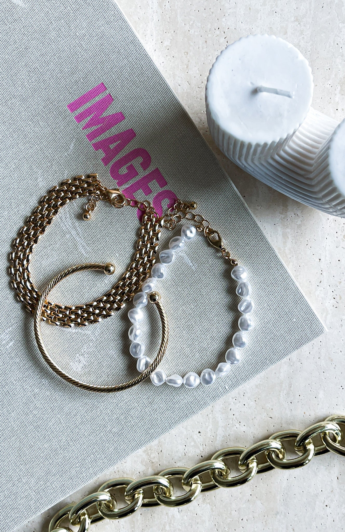 Mikayla Bracelet Set Gold